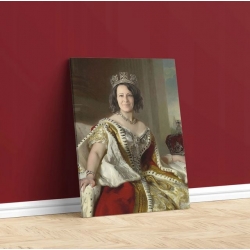 Portret KRÓLOWA fotoobraz z TWOIM zdjęciem obraz z własnym wizerunkiem 30x40